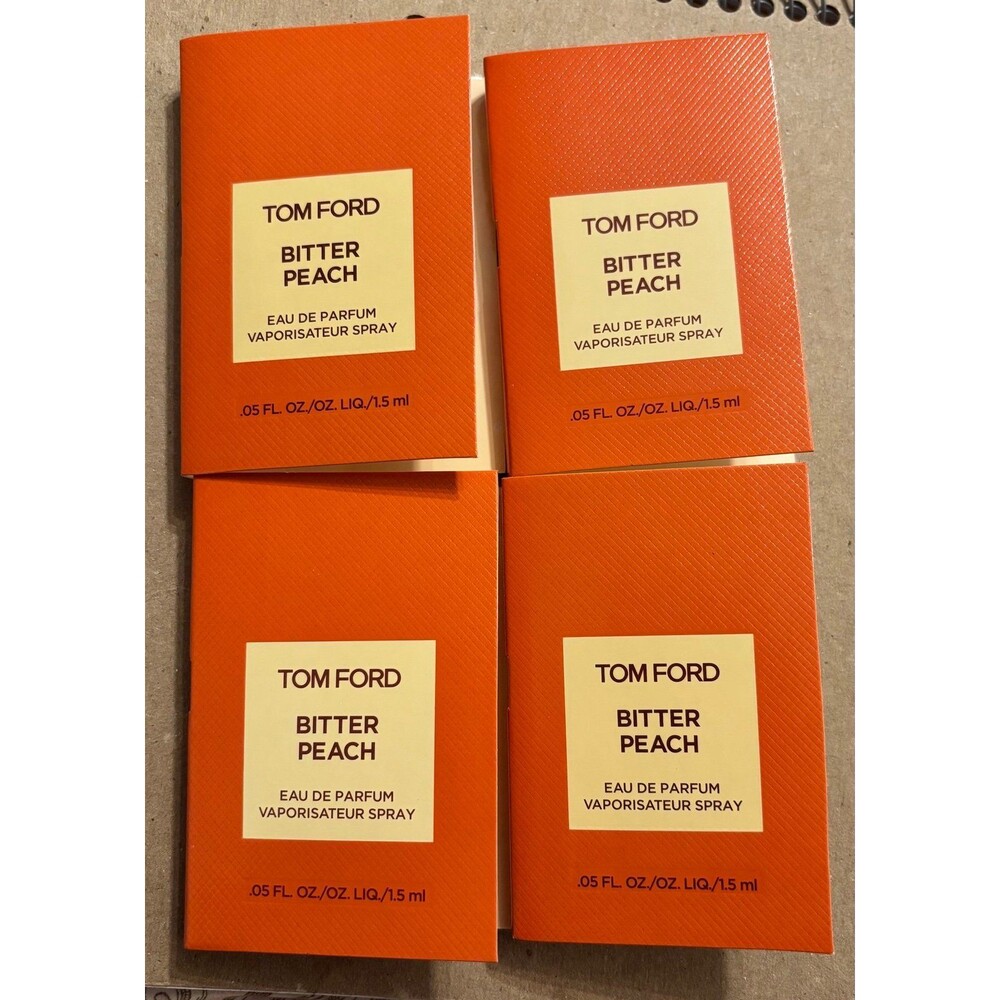 Tom Ford Bitter Peach EDP Sample Lot of 4 x 1.5ml Deluxe Spray Vials New